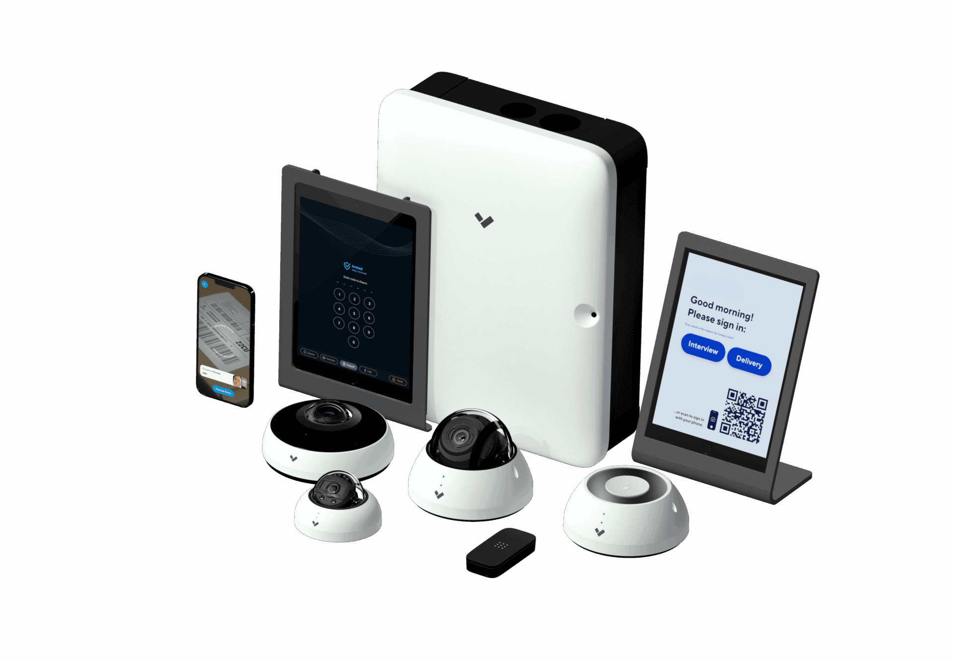 Verkada family for smoke detector security camera system